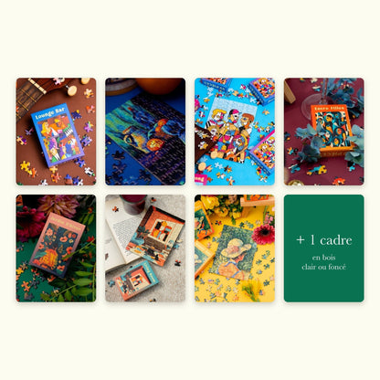 Coffret Mouvements Artistiques : 7 mini puzzles + 1 cadre - Minizz
