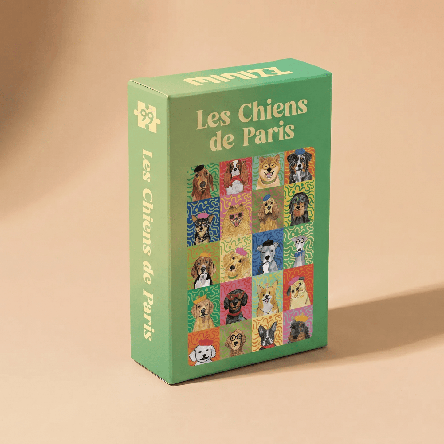 Mini puzzle - Les Chiens de Paris - 99 pièces - Minizz