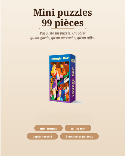 Mini puzzle - Lounge Bar - 99 pièces - Minizz