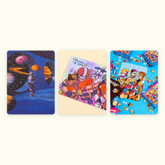 Pack Onirique : 3 Mini Puzzles 99 pièces | Pack Découverte - Minizz